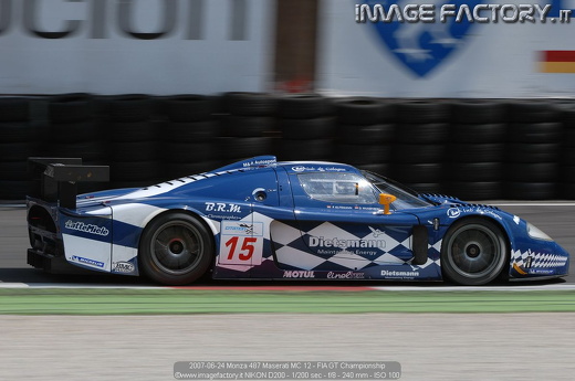 2007-06-24 Monza 487 Maserati MC 12 - FIA GT Championship